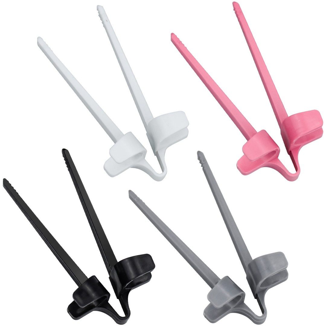 Kityhome Essstäbchen Finger Chopsticks-4-teilig im Farbmix-Snack-Helfer für Zocker, Trainiert Fingerfertigkeit & Reaktion