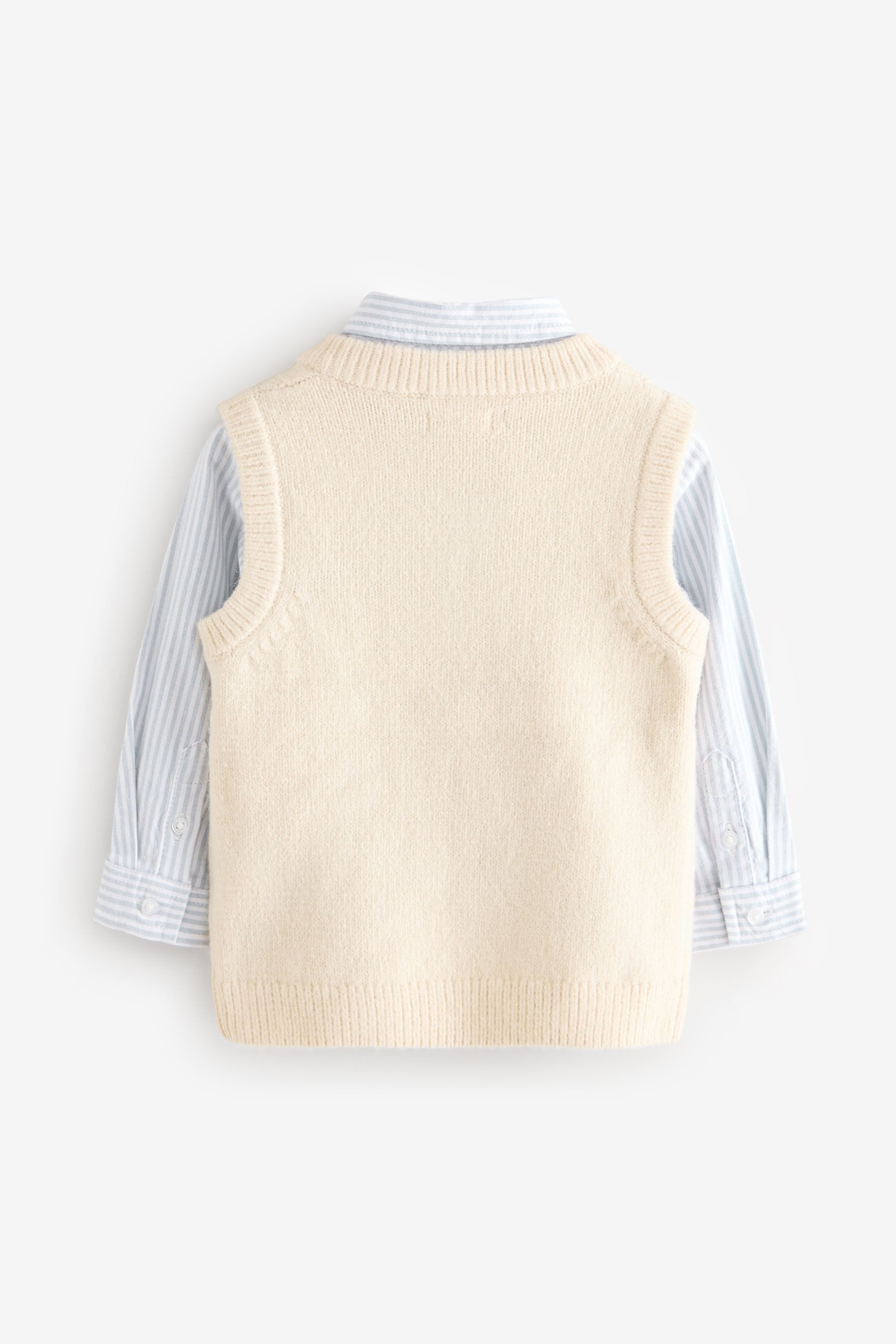 Next Vest & Shirt Knitted vest and shirt in a set (2 pieces)