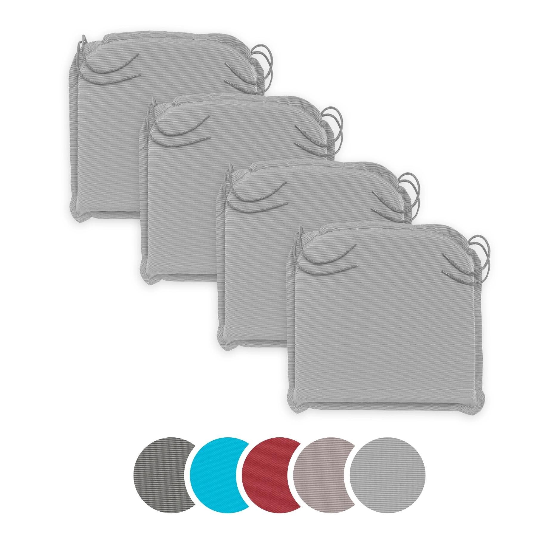 sleepling Sitzauflage Polster Gartenstuhl, (4 Прокладки), Schaumkern, Eckbänder und Einstellband, waschbar, Made in EU