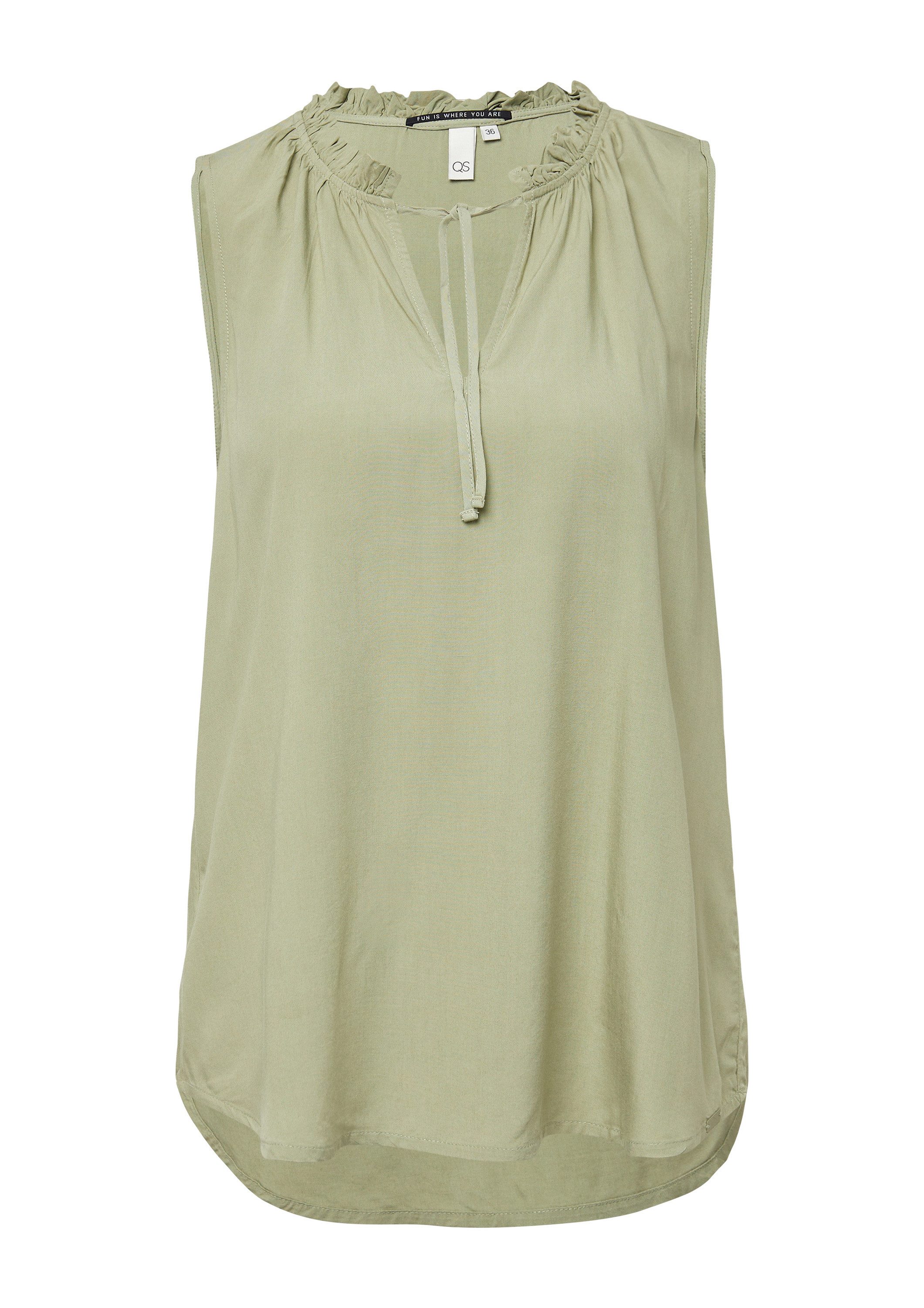 QS Blusentop Bluse Blusentop aus Viskose günstig online kaufen