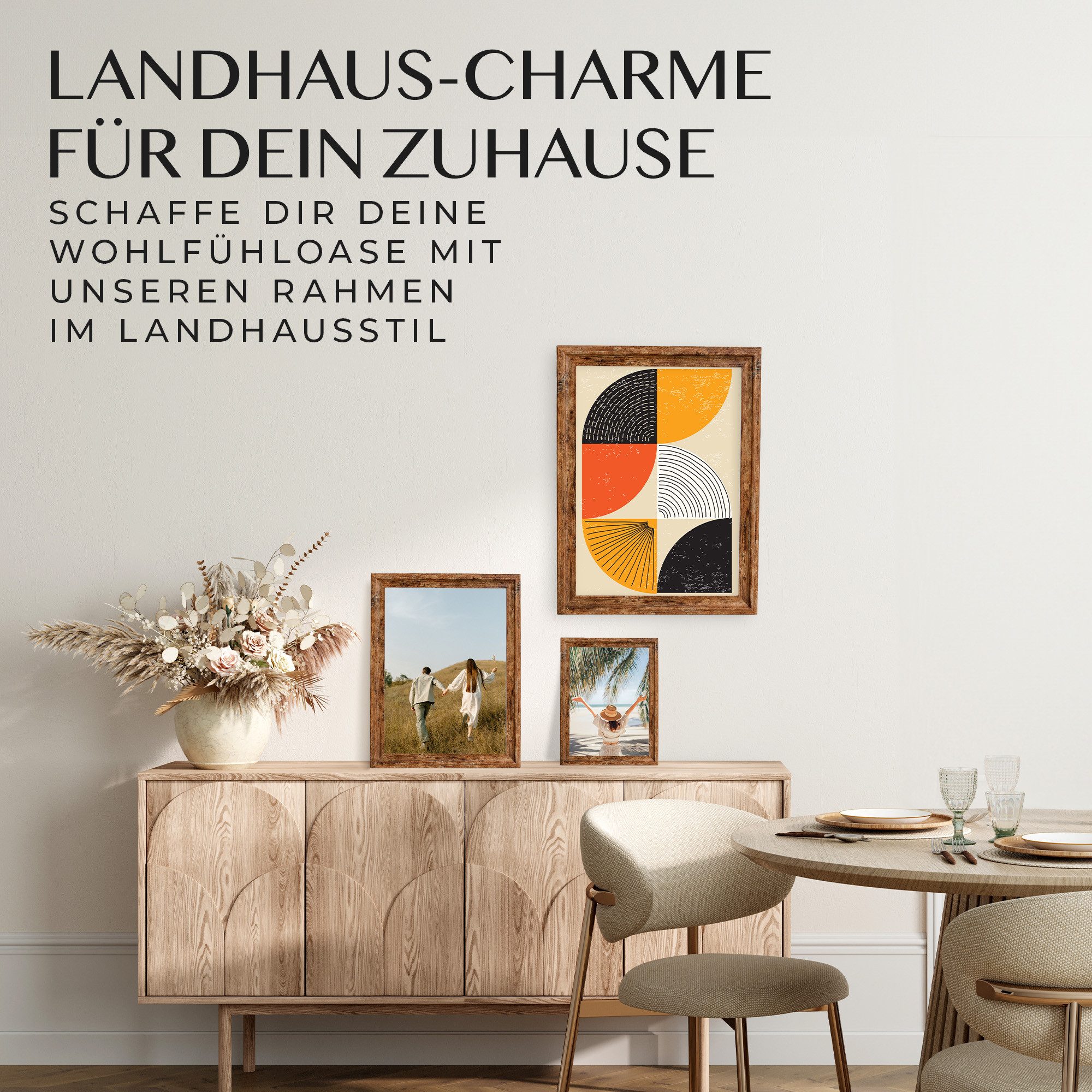 Mein Landhaus Bilderrahmen Mein Landhaus Bilderrahmen Narva Walnuss mit Echtglas – Bild 2 von 5
