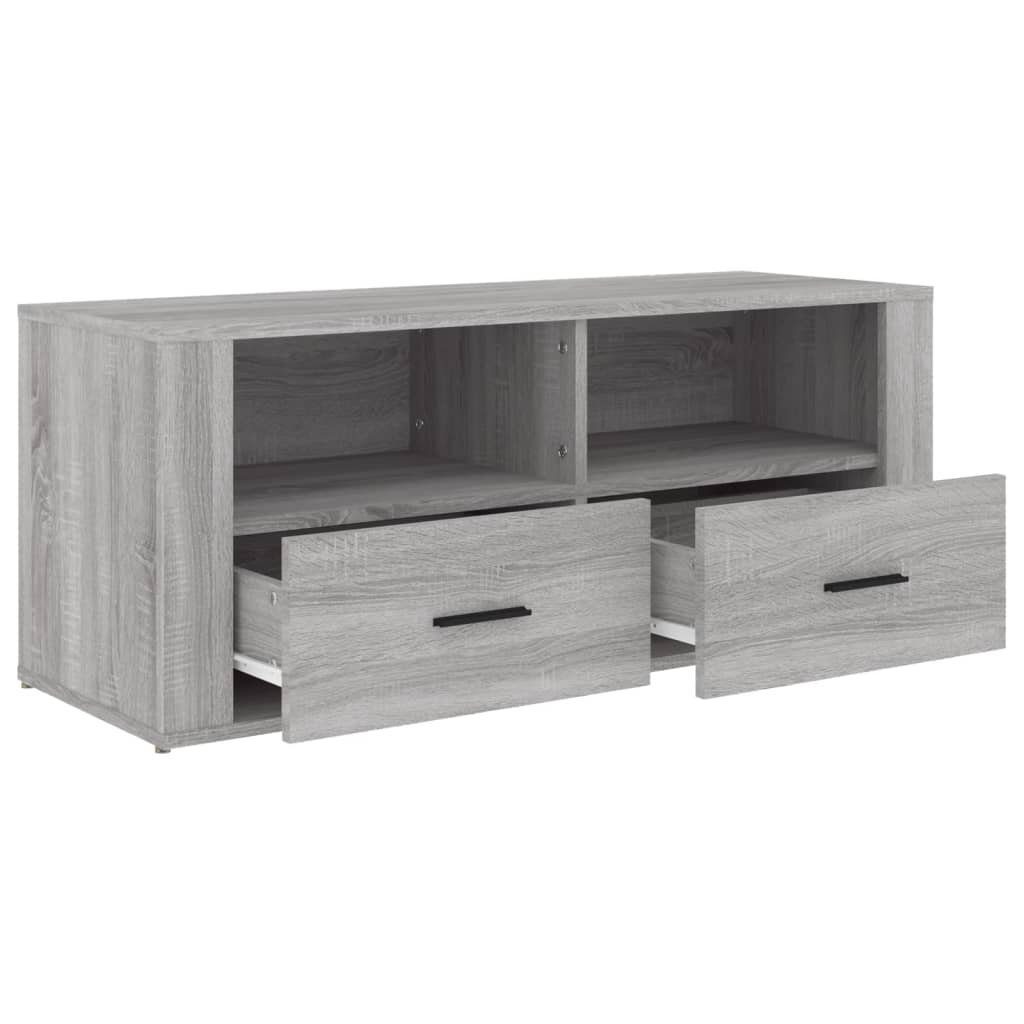 Sonoma TV-Schrank 100x35x40 cm TV-Schrank Holzwerkstoff vidaXL Grau (1-St)