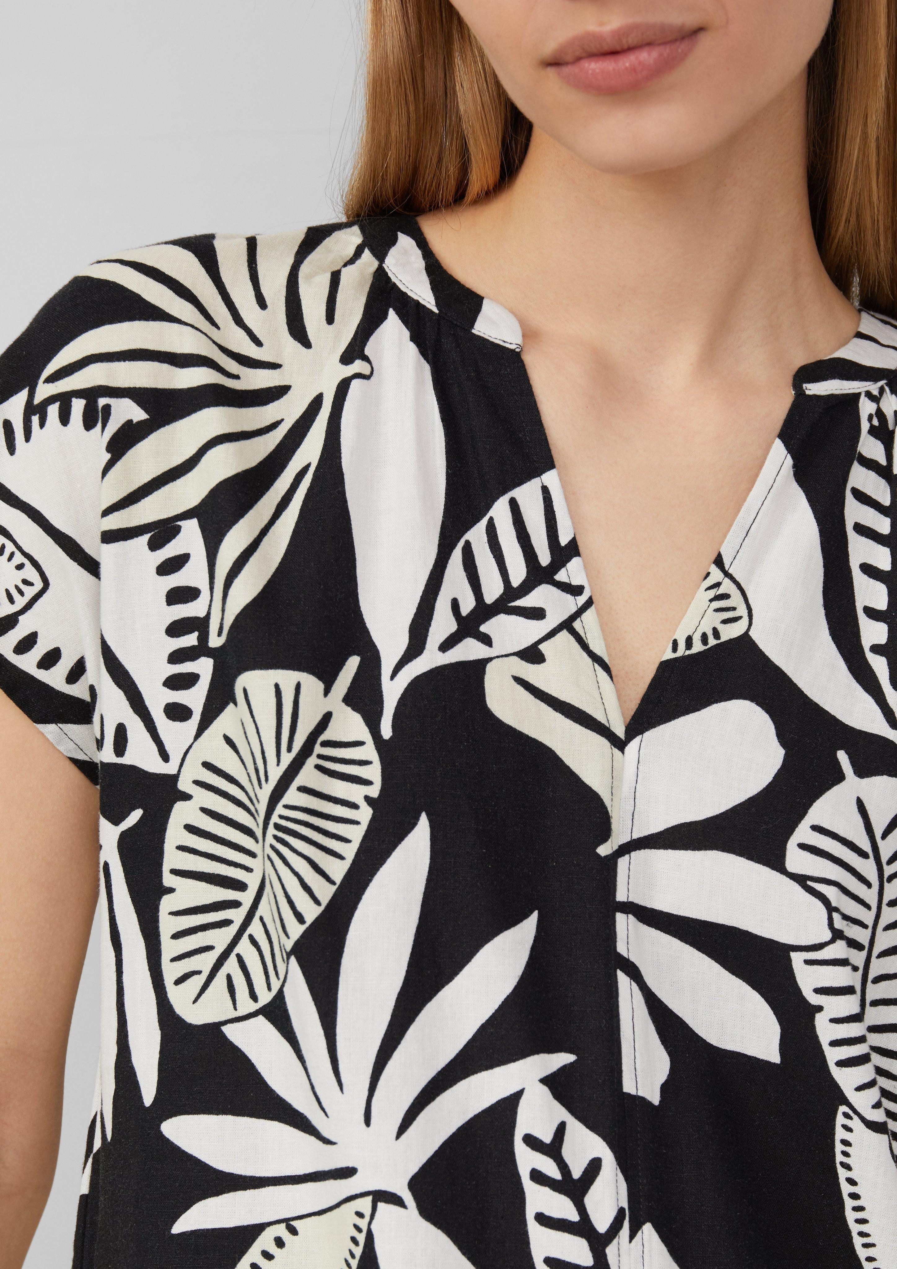 s.Oliver Minikleid Blusenkleid aus Leinenmix mit günstig online kaufen