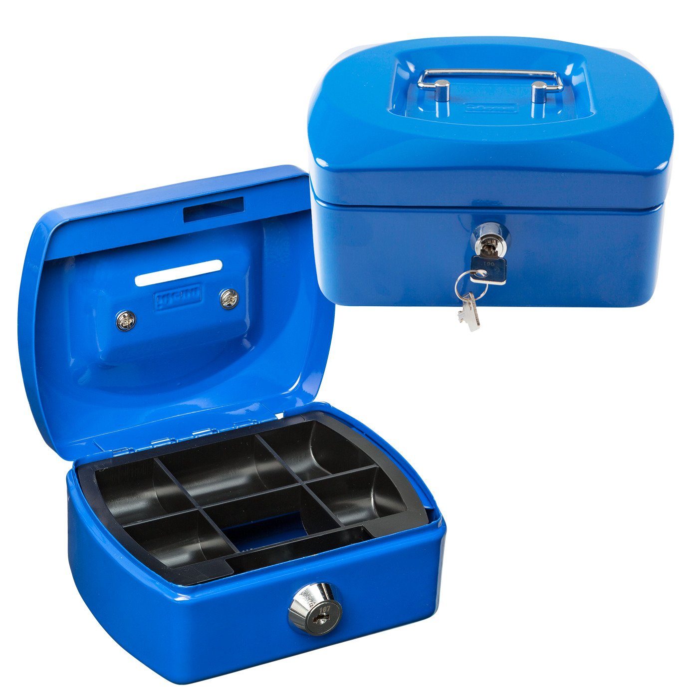 Idena Spardose Idena 50033 - Geldkassette Mini, Размер 125 x 95 x 60 mm, Farbe Blau