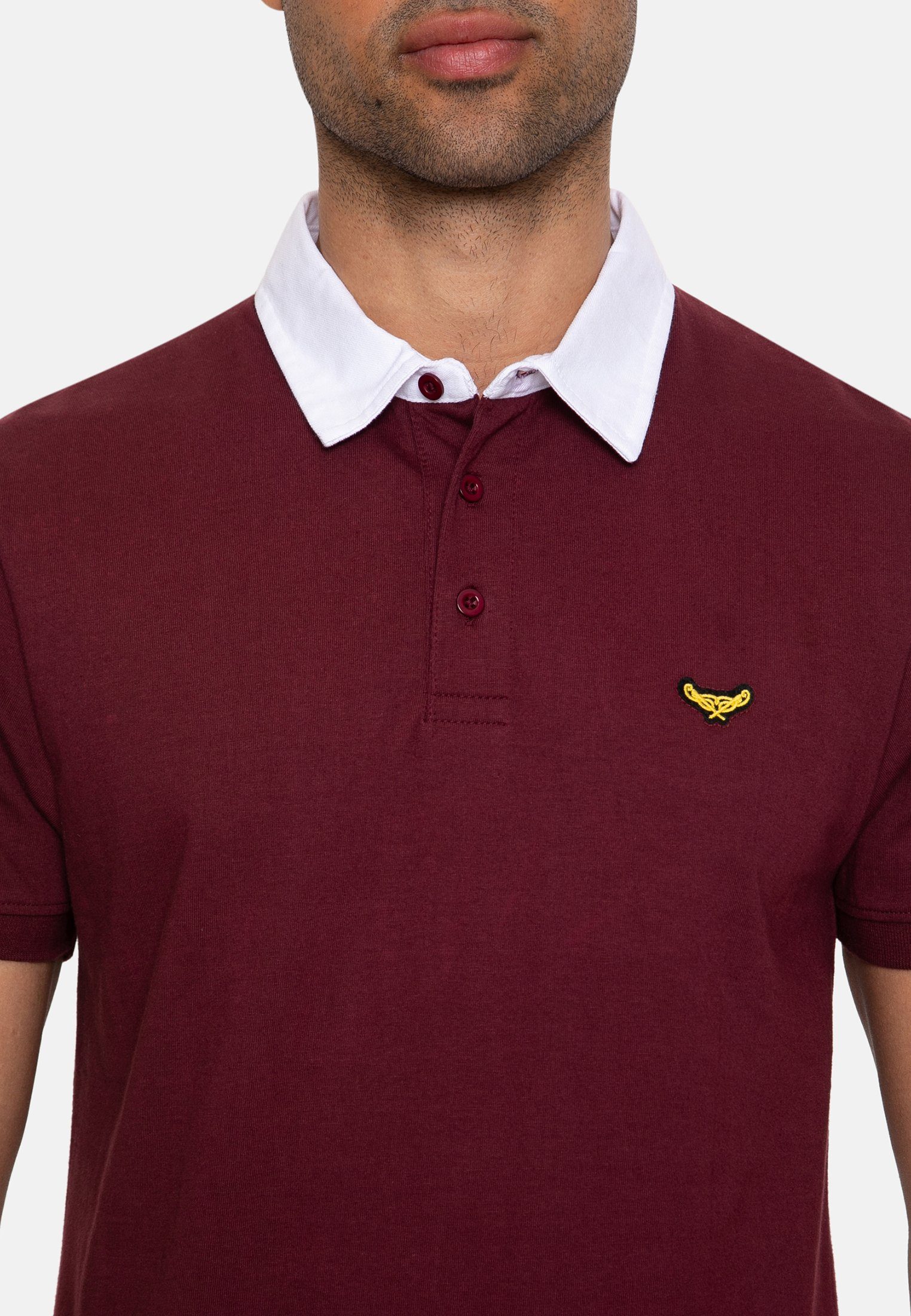 Lomu Dunkelrot Poloshirt Threadbare Rugby Top