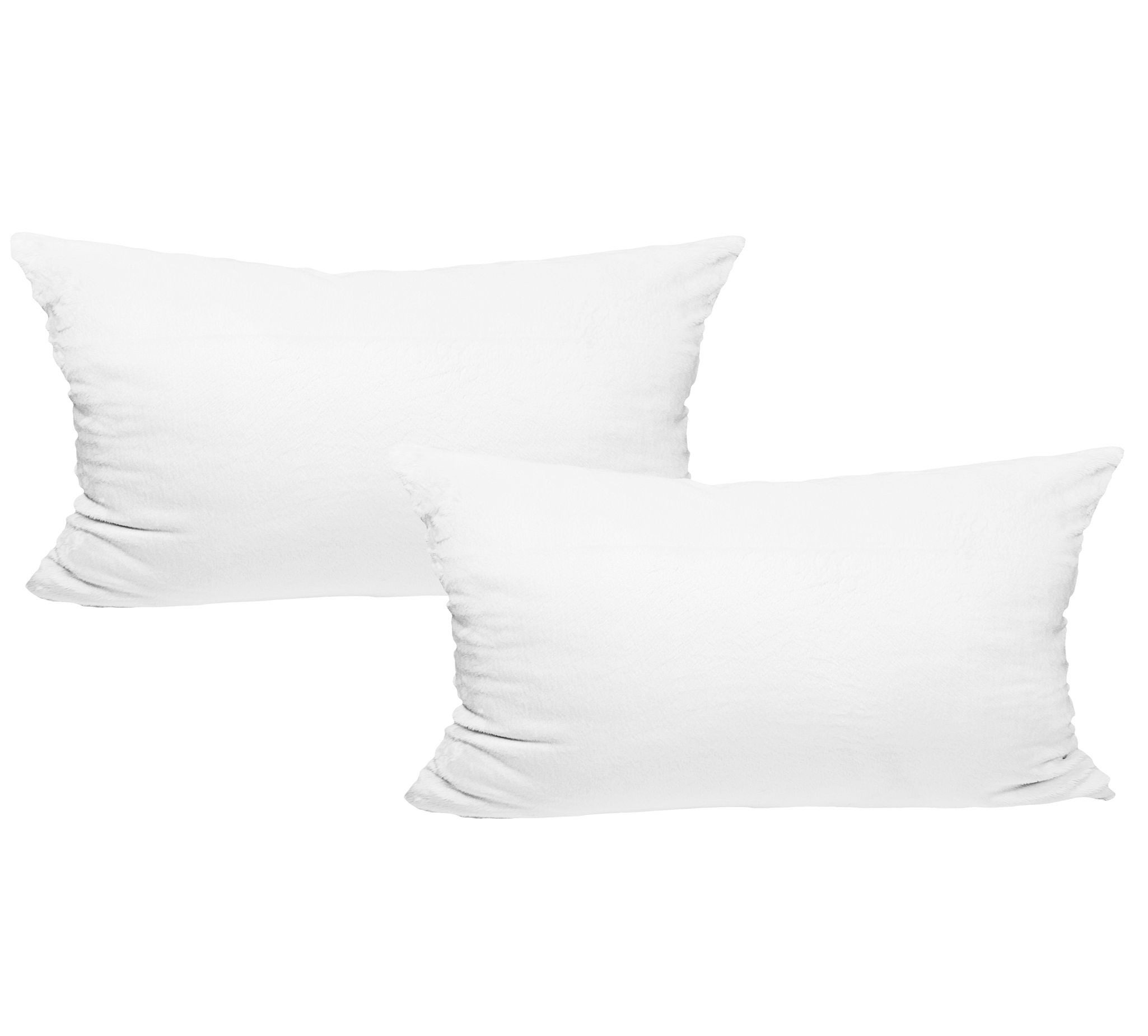 JACK Kissenbezüge 2er Set Kissenhülle Teddy Flausch Plüsch, (2 Stück), super flauschig, Couchkissen