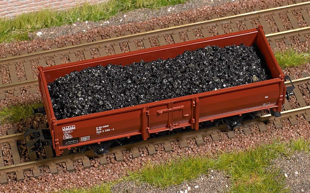 Busch Modelleisenbahn-Baustelle Busch H0 1680 Ladegut "Kohle" Ladung für Güterwagen Waggons 96-99 ...