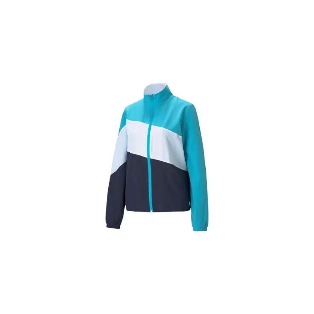 PUMA Poloshirt Puma Golf Jacke Track Türkis Blau Damen
