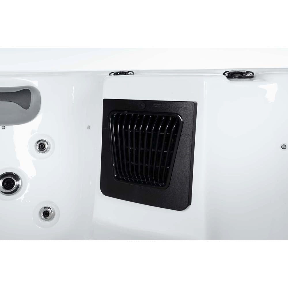 DEKO VERTRIEB BAYERN Whirlpool XXL Luxus SPA LED Whirlpool SET 180x160 Farblicht Outdoor Indoor Pool