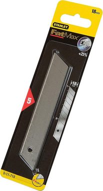 STANLEY Cuttermesser STANLEY Cutter 18 mm FatMax™ mit Magazin (mit sechs Ersatzklingen), (6-tlg)