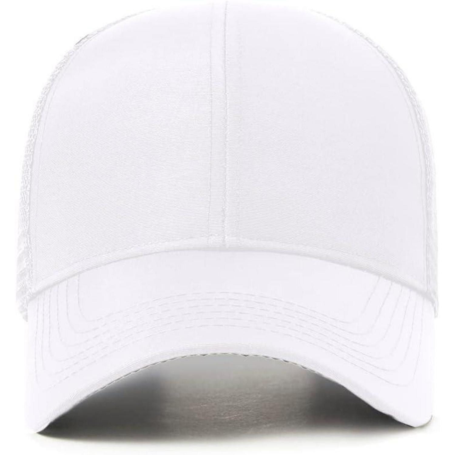 LuxusKollektion Baseball Cap Basecap Herren Damen Mesh Wasserdicht Atmungsaktiv Sport XL Weiß