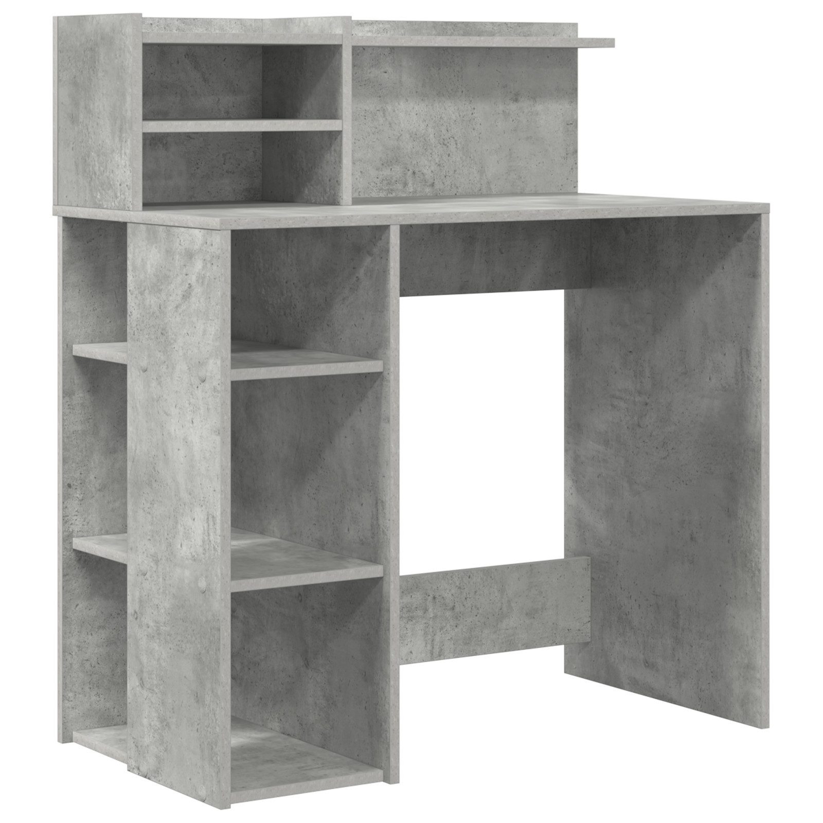 vidaXL Schreibtisch Schreibtisch mit Stauraum Beton günstig online kaufen