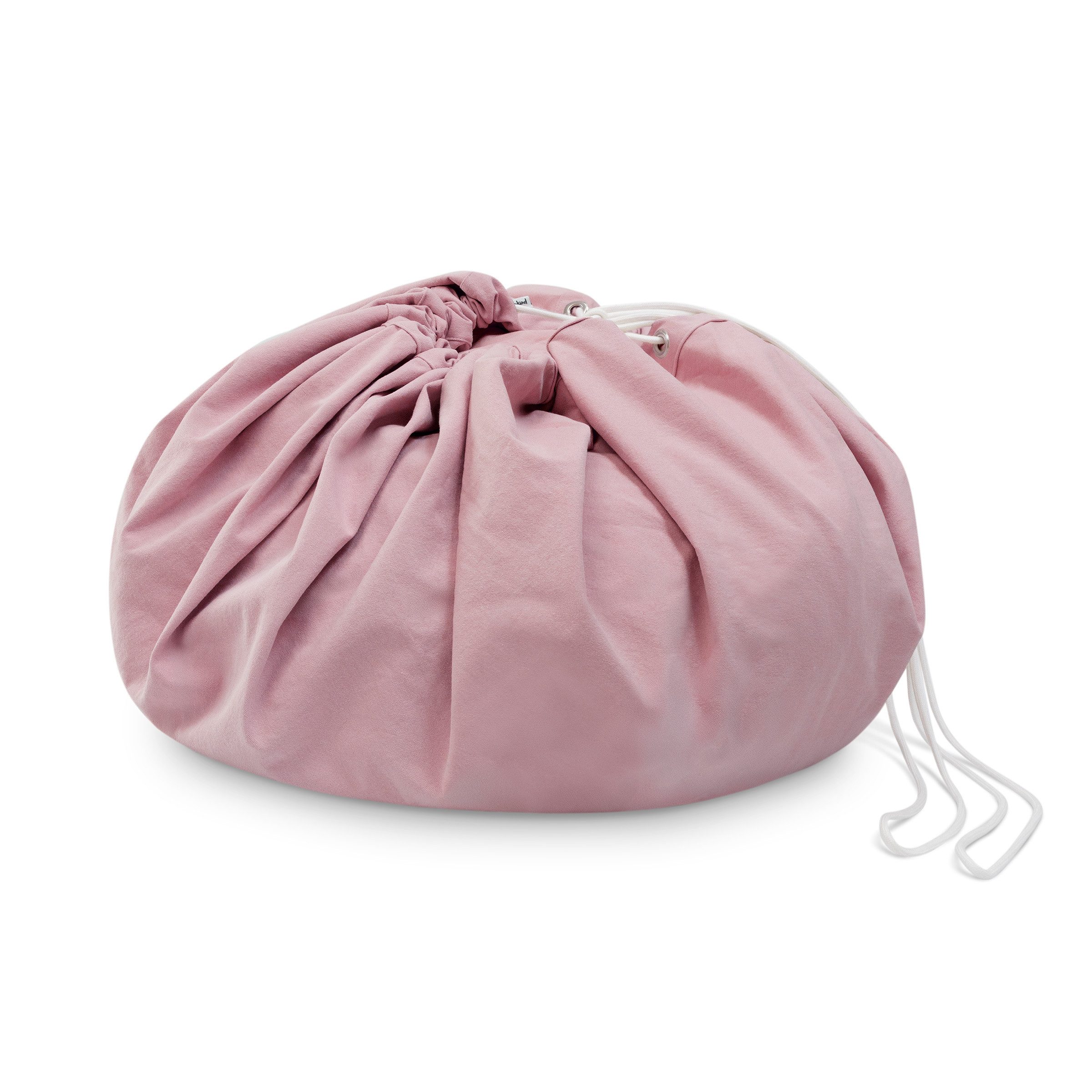 Ehrenkind Lernspielzeug Ehrenkind® Spielzeugsack 2in1 aus 100 % Bio-Baumwolle (Unterlage & Aufbewahrungssack Ø 150 cm, Ros), Spielen & Aufräumen