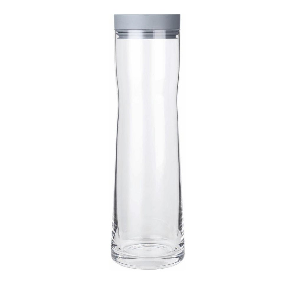 blomus Wasserkaraffe Wasserkaraffe SPLASH Karaffe Edelstahl poliert Glas klar Silikon Shark, (kein-set)