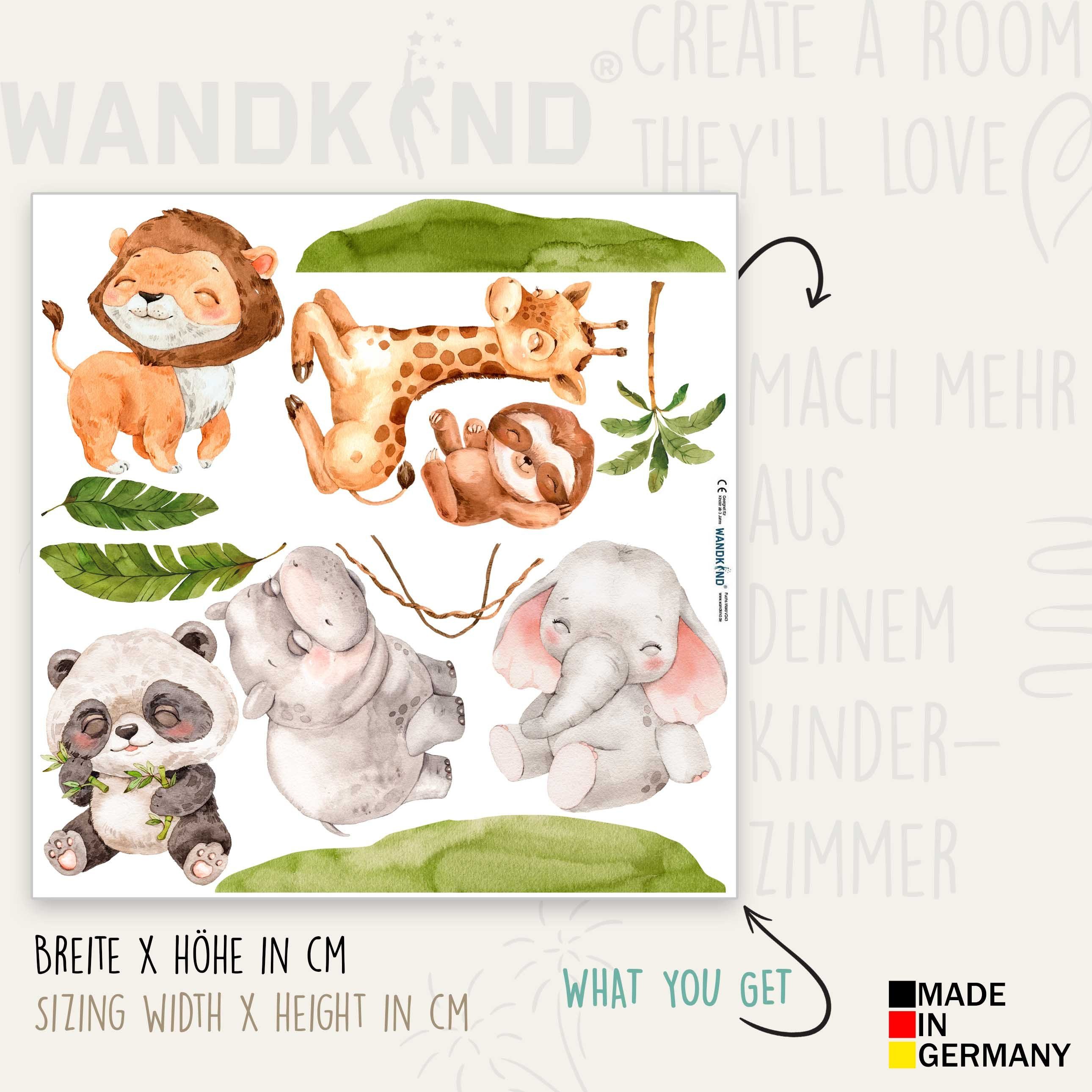 WANDKIND Wandtattoo Tiere Afrika V387 (Wildtiere), Wieder ablösbar günstig online kaufen