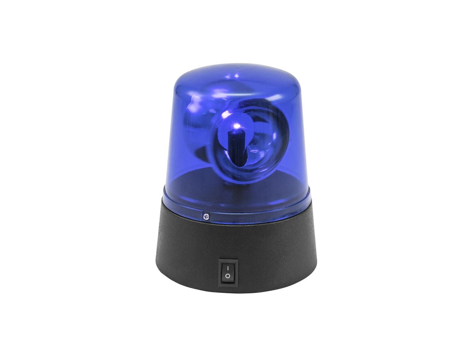 Dekolicht EUROLITE LED Mini-Polizeilicht blau USB/Batterie