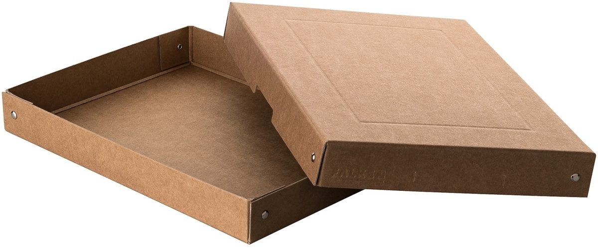 Falken Fächermappe PURE Box Nature A4 40mm Füllhöhe braun
