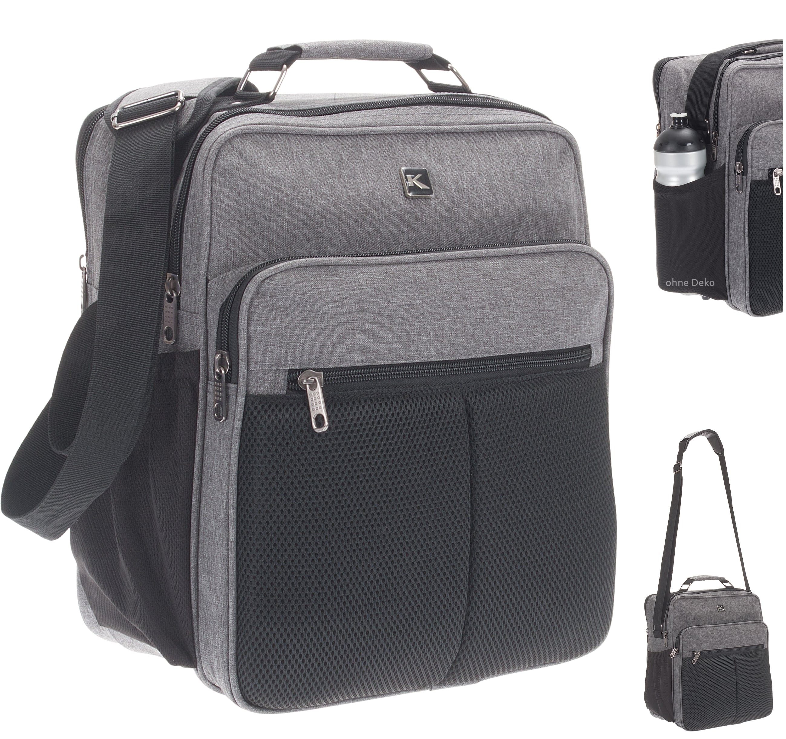 Keanu Bags Flugumhänger Arbeitstasche Handgepäck Büro Tasche A4, Flugbegleiter Hochformat Herrentasche Cabin Size