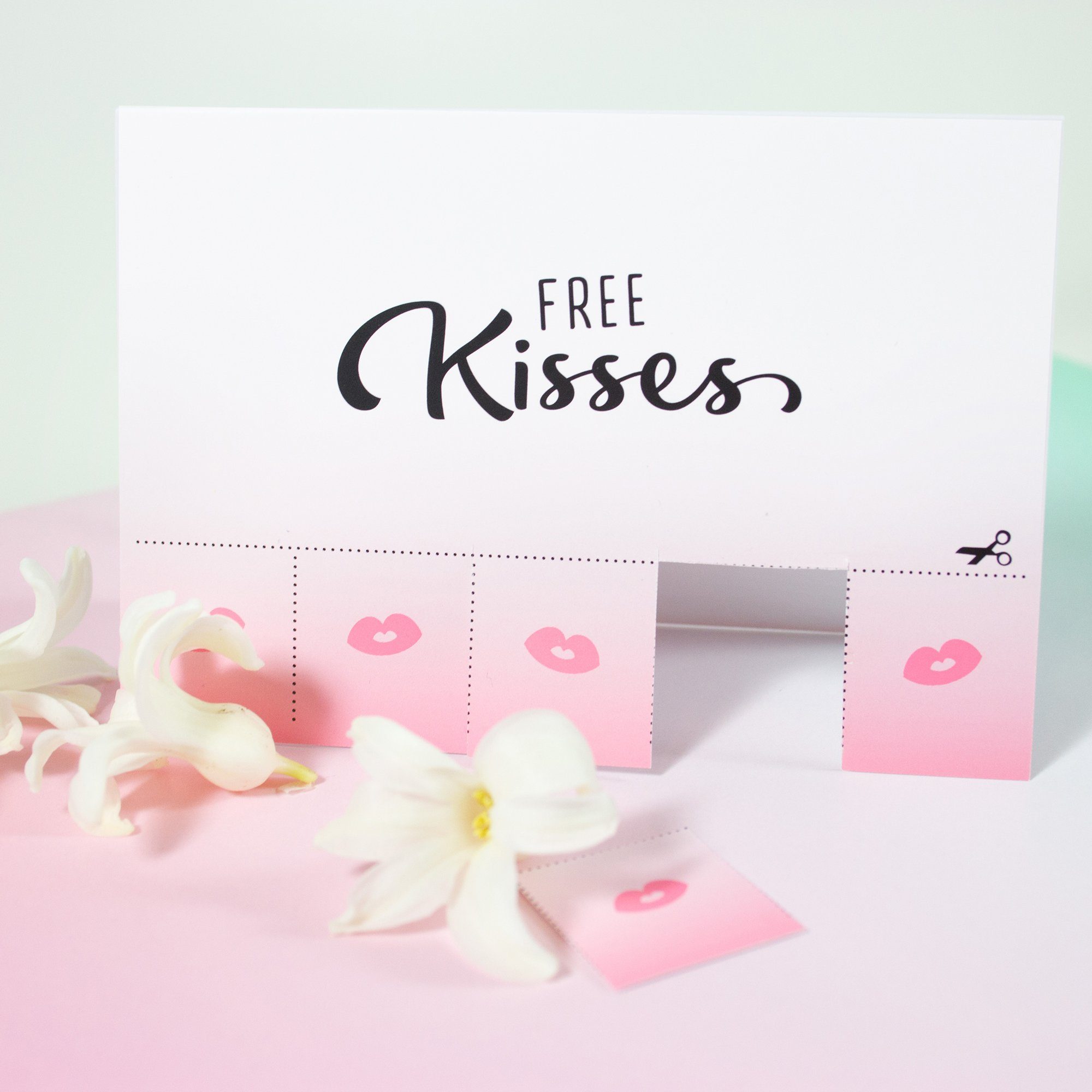 Kisses, mit Klappkarte & Bow Free Grußkarte Hummingbird Mini-Grußkarte Umschlag
