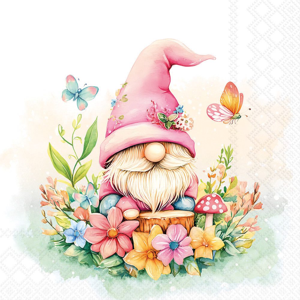 Ambiente® Papierserviette Serviette Charming Gnome, (20 St), 20 Stück