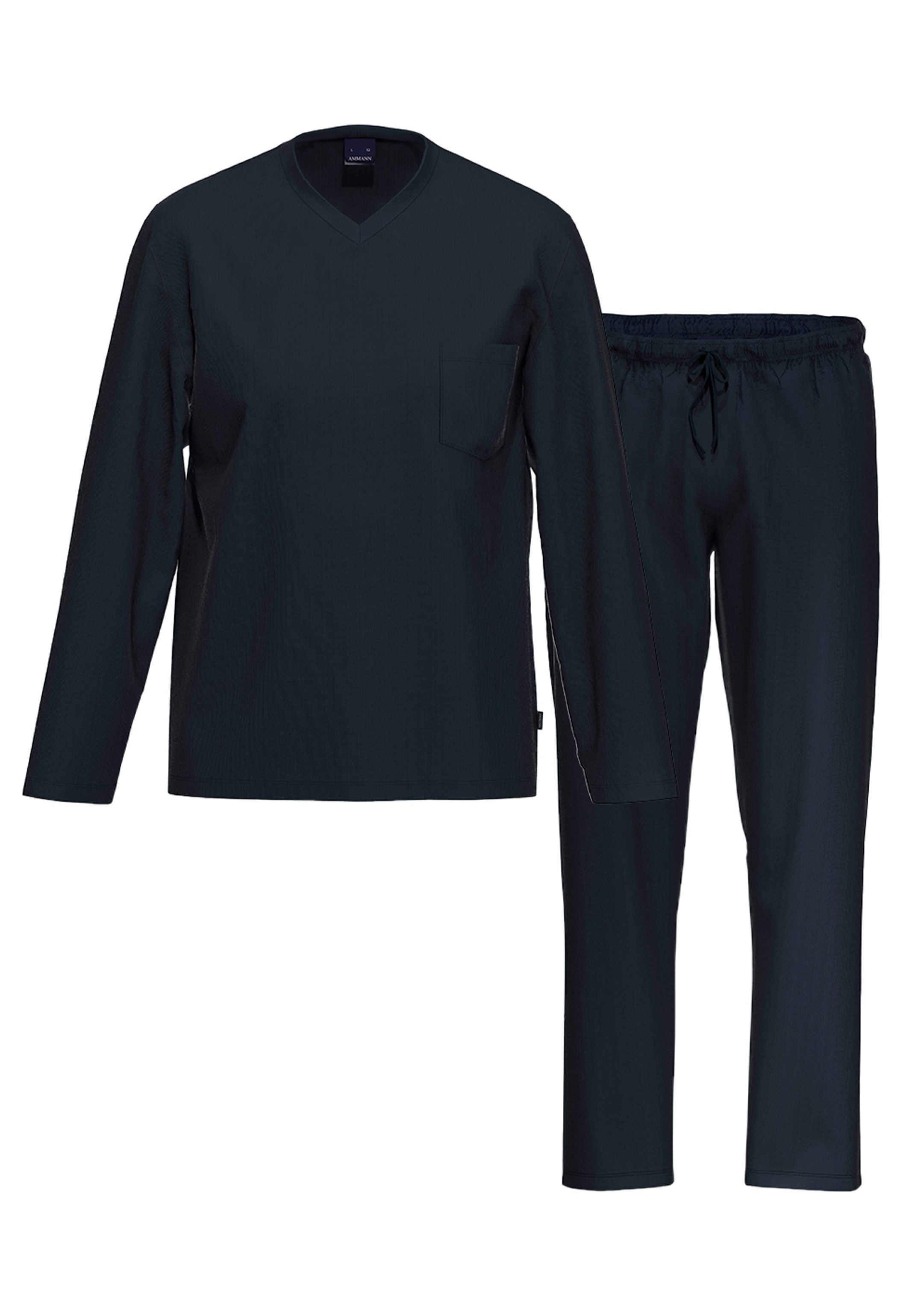 Ammann Pyjama Organic Cotton (Set, 2 tlg) Schlafanzug Langarm - Baumwolle - günstig online kaufen