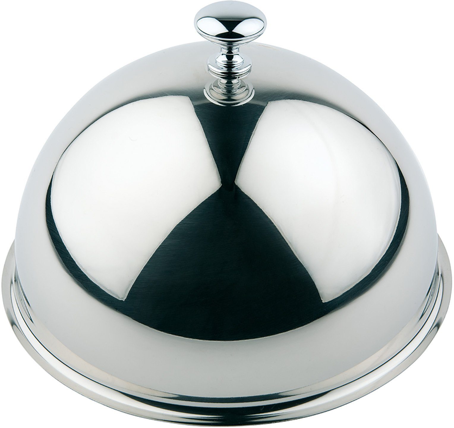 APS Schutzhaube Cloche / Тарелкиglocke, aus Edelstahl mit Knopdgriff, Ø 29 cm