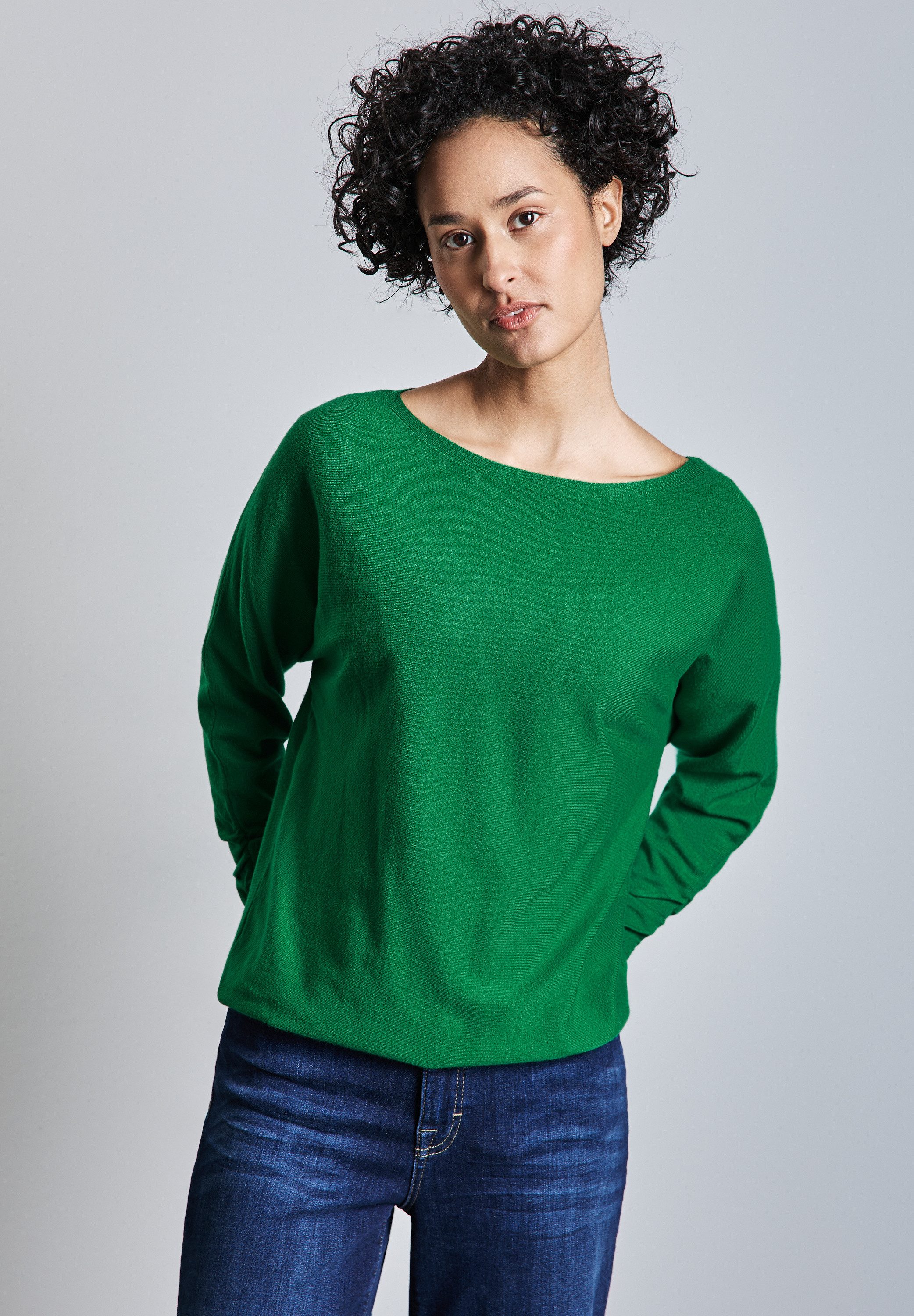 STREET ONE Strickpullover, aus softem Materialmix günstig online kaufen