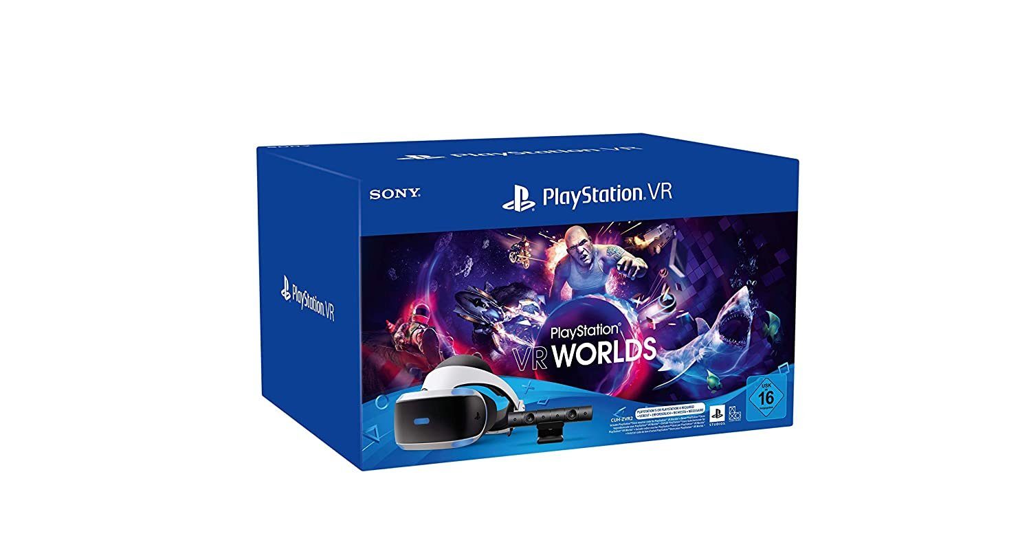 PlayStation 4 VR Starter Pack V2 Virtual-Reality-Headset (OLED), VR STARTER  PACK MIT VR WORLDS CODE