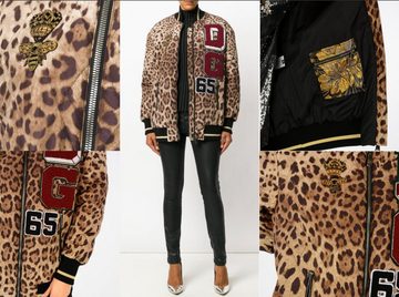 DOLCE & GABBANA Bomberjacke DOLCE GABBANA LEOPARD BOMBER JACKET PARKA OVERSIZE JACKE BLOUSON COAT