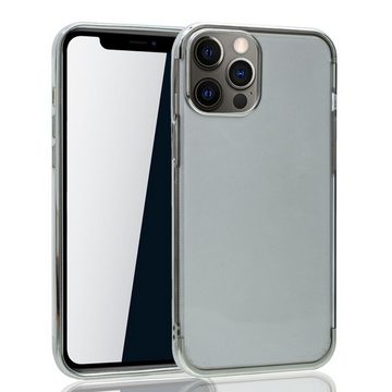 König Design Handyhülle Apple iPhone 12 Pro Max, Apple iPhone 12 Pro Max Handyhülle Bumper Backcover Silber