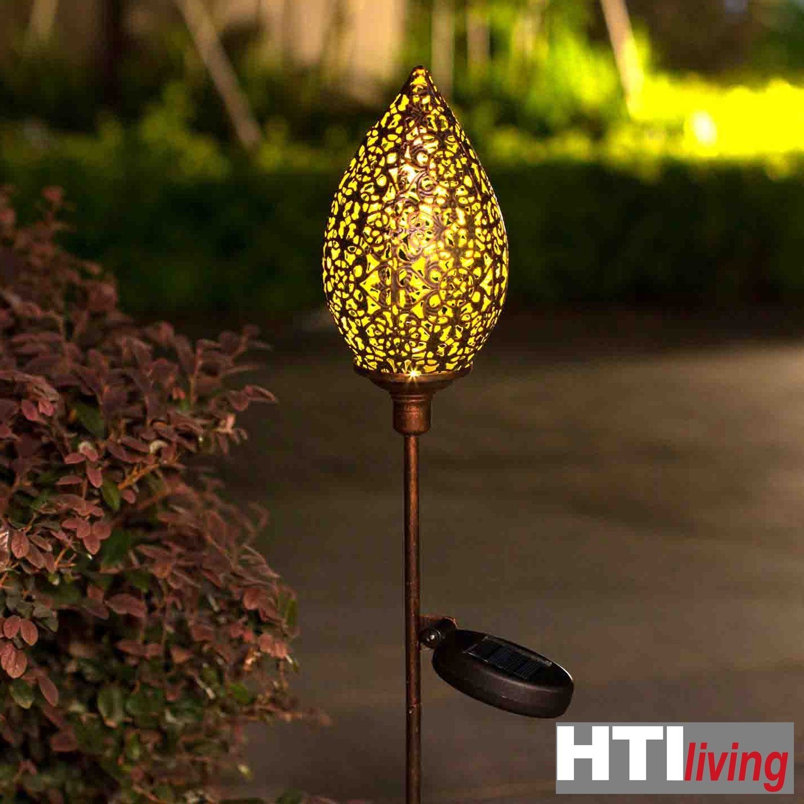 Solarlampe HTI-Living Set LED Solarstecker Gartenleuchte Soley, Solarleuchte Knospe 2er