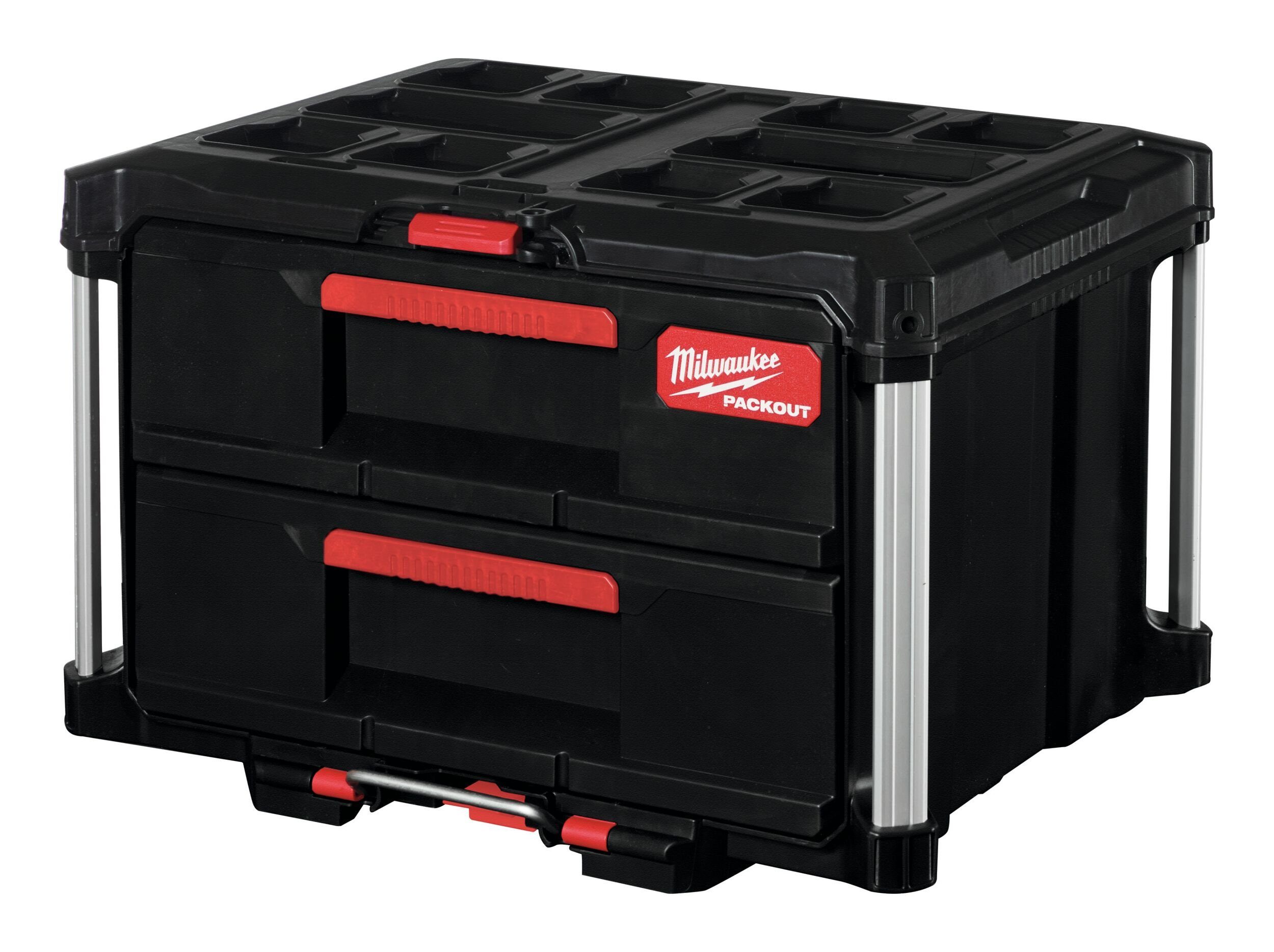 Milwaukee Werkzeugkoffer, Packout Koffer mit 2 Schubladen