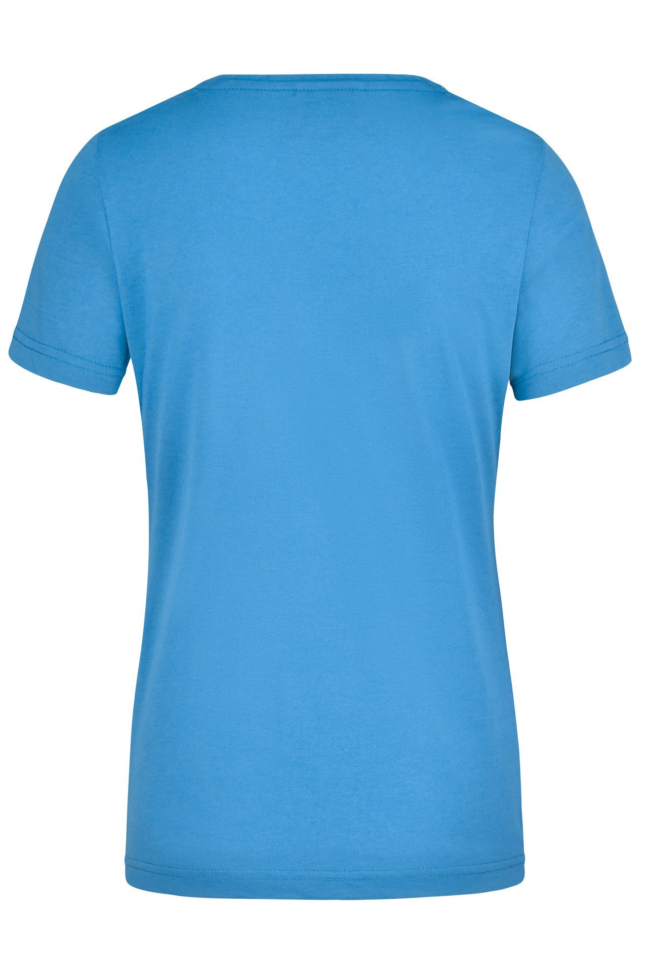 James & Nicholson T-Shirt 3er-Pack Strapazierfähiges und pflegeleichtes Damen T-Shirt JN837 (Spar-Set, 3er-Pack) Leicht tailliertes Damen T-Shirt mit V-Ausschnitt