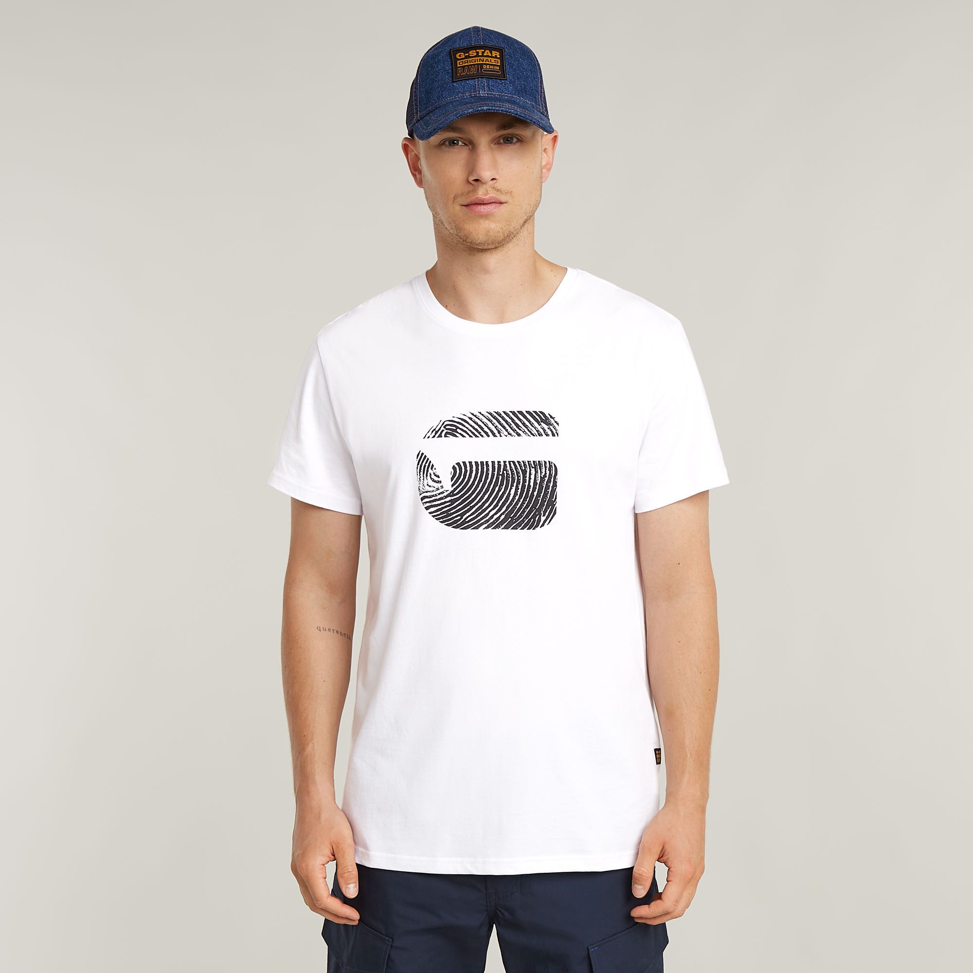 G-STAR T-Shirt Finger Print Burger mit Grafikprint günstig online kaufen