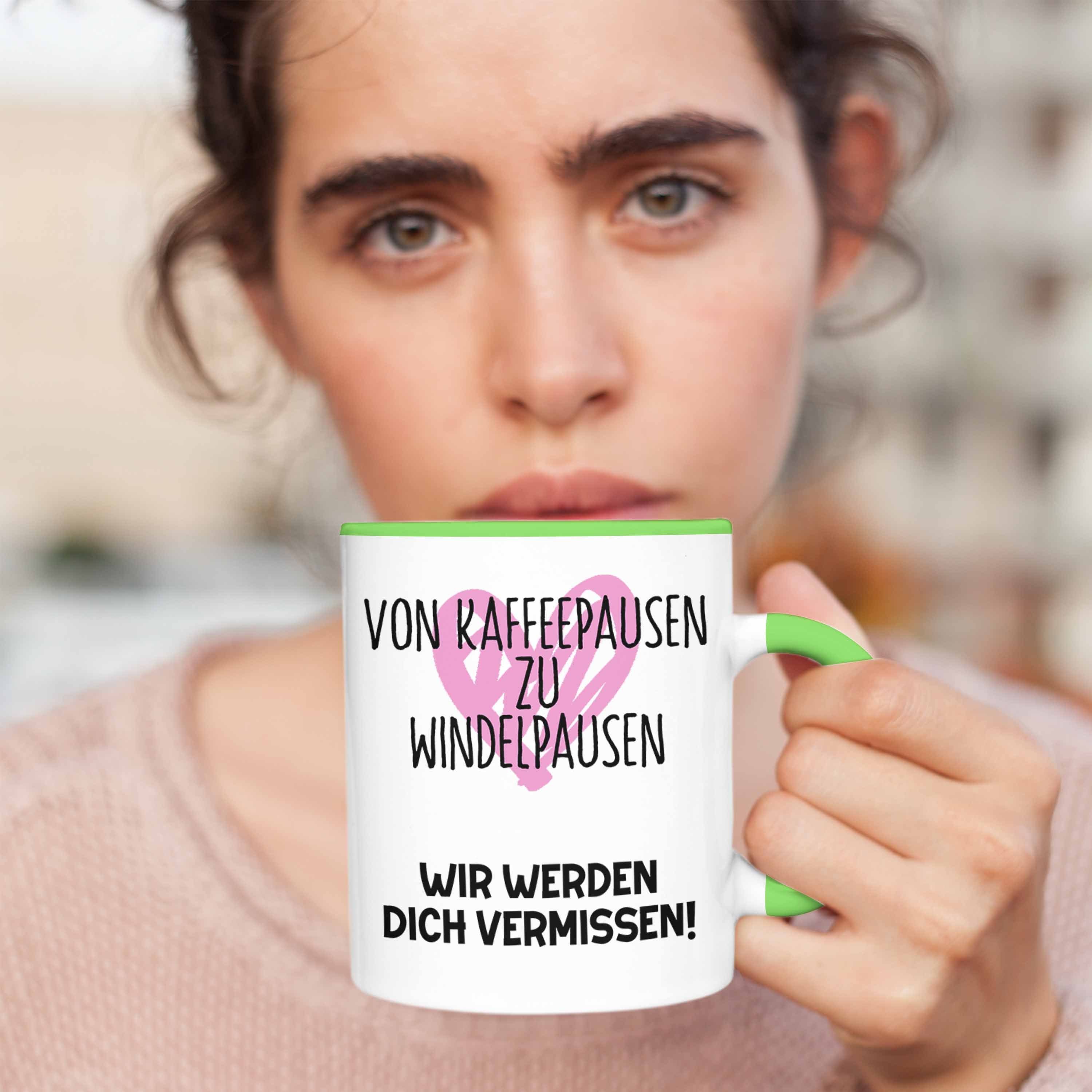 Grün Abschieds Mama Kollegin Mutterschutz Tasse Trendation Geschenk Abschied Tasse Werdende