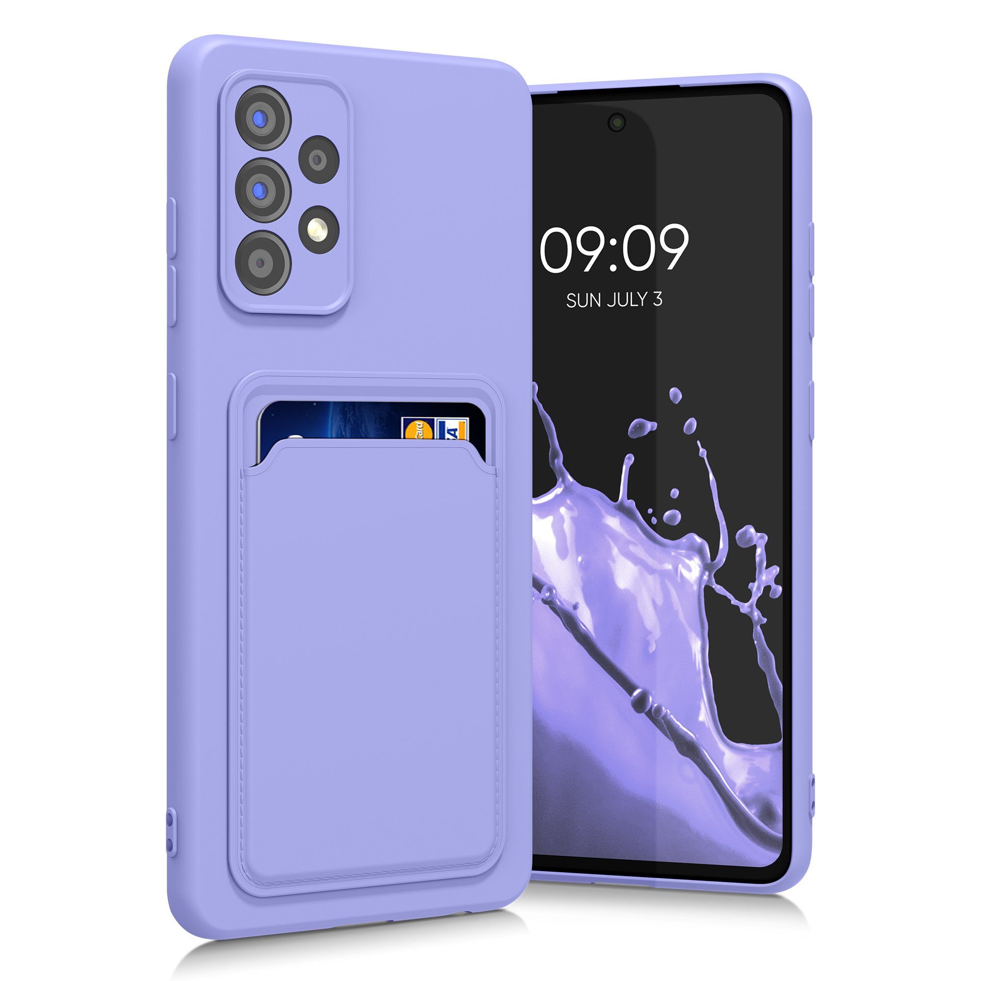 kwmobile Handyhülle Hülle für Samsung Galaxy A52 / A52 5G / A52s 5G, Handyhülle mit Fach für Karten - Handy Cover Case