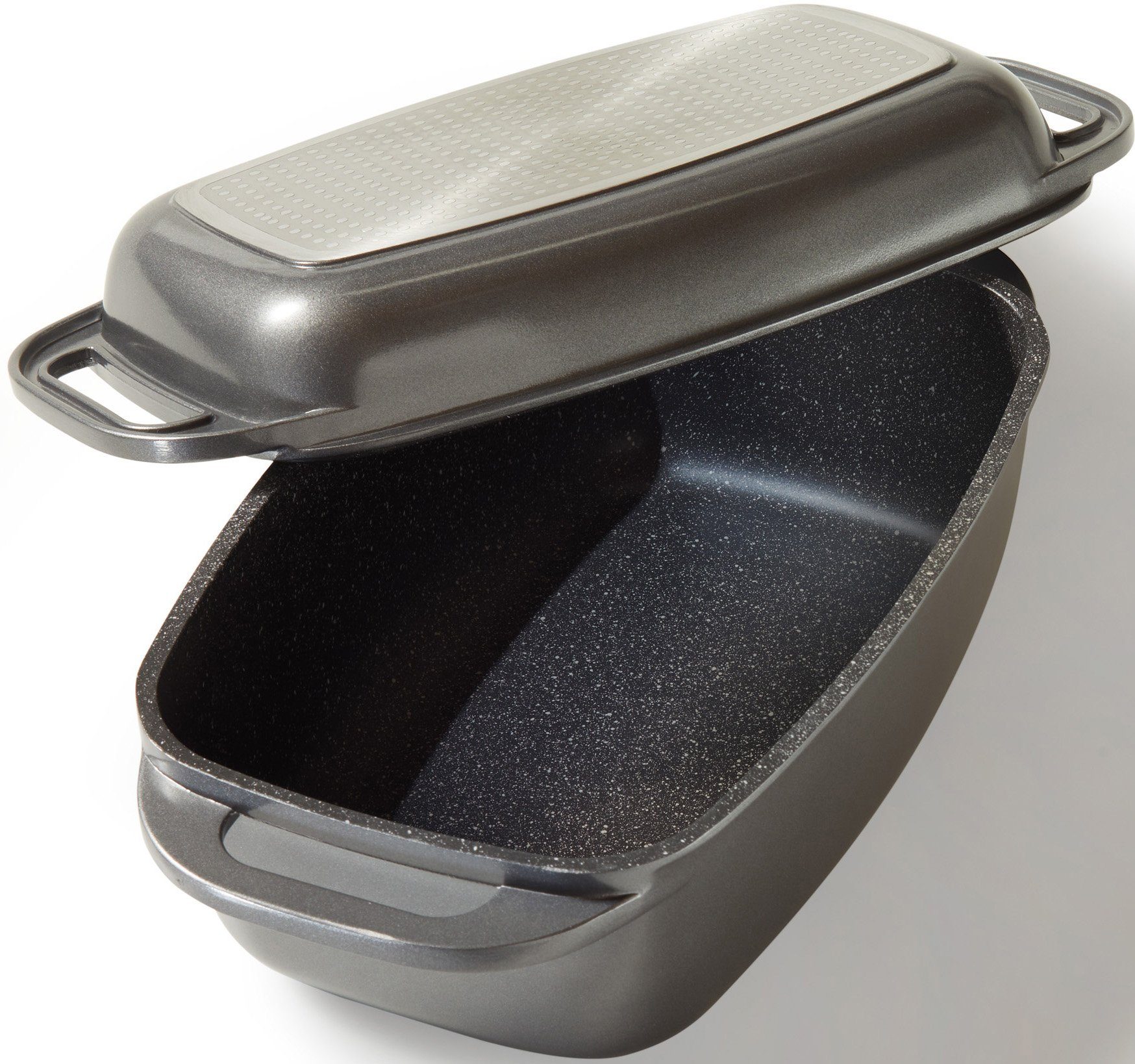 STONELINE Кастрюли жаровни, Aluminiumguss (1-tlg), mit Alugussdeckel, Induktion