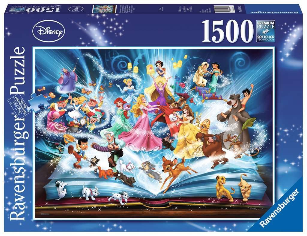 Ravensburger Пазлы Ravensburger, Disneys magisches Märchenbuch, 1500 Teile Пазлы, 1500 Пазлыteile, Made in Europe