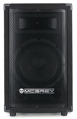 McGrey DJ Karaoke Komplettset PA Anlage Party-Lautsprecher (Bluetooth, 300 W, Partyboxen 20cm (8 zoll) - inkl. Endstufe & Mikrofone)