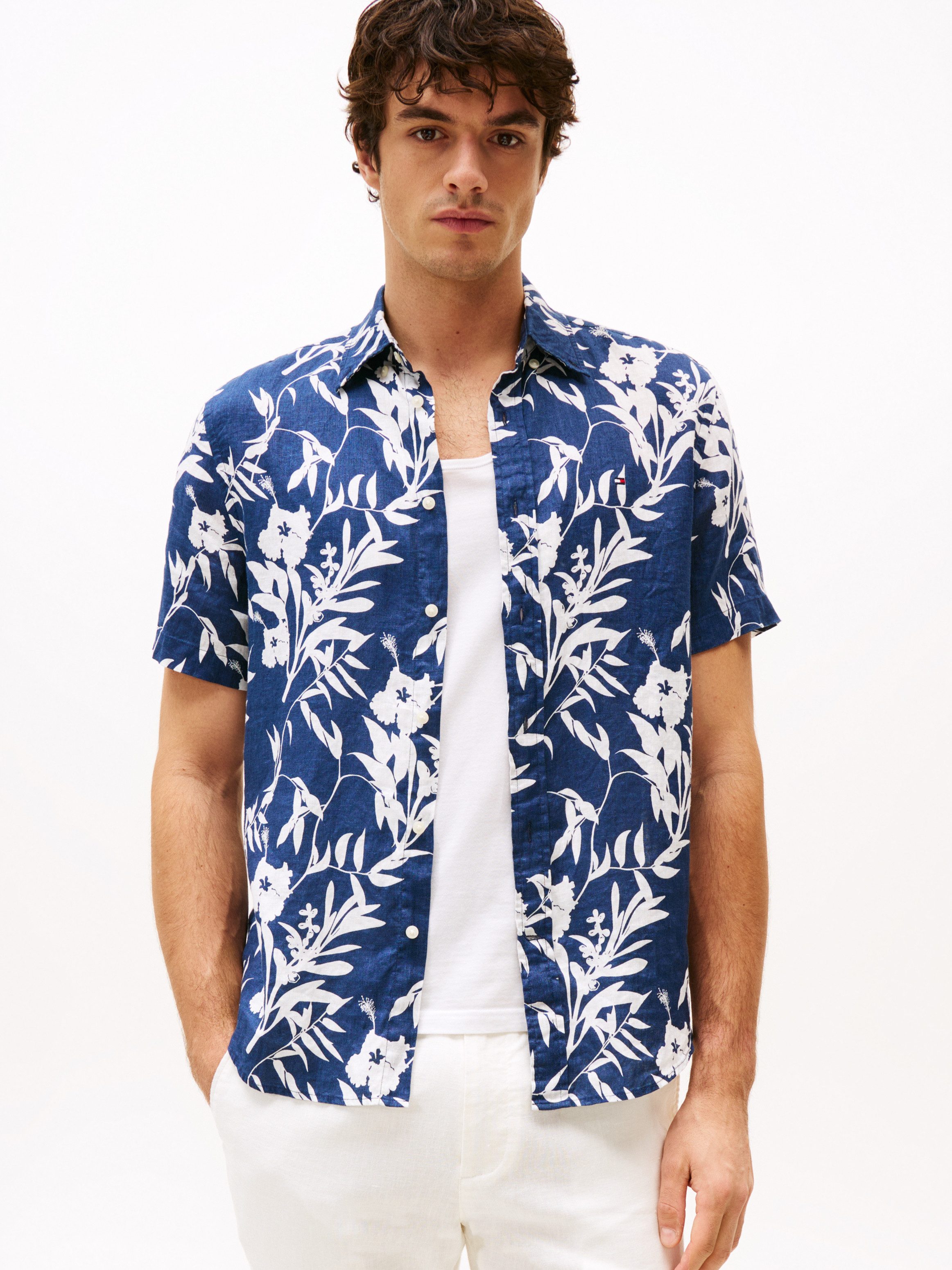 Tommy Hilfiger Leinenhemd LINEN TROPICAL PRT günstig online kaufen