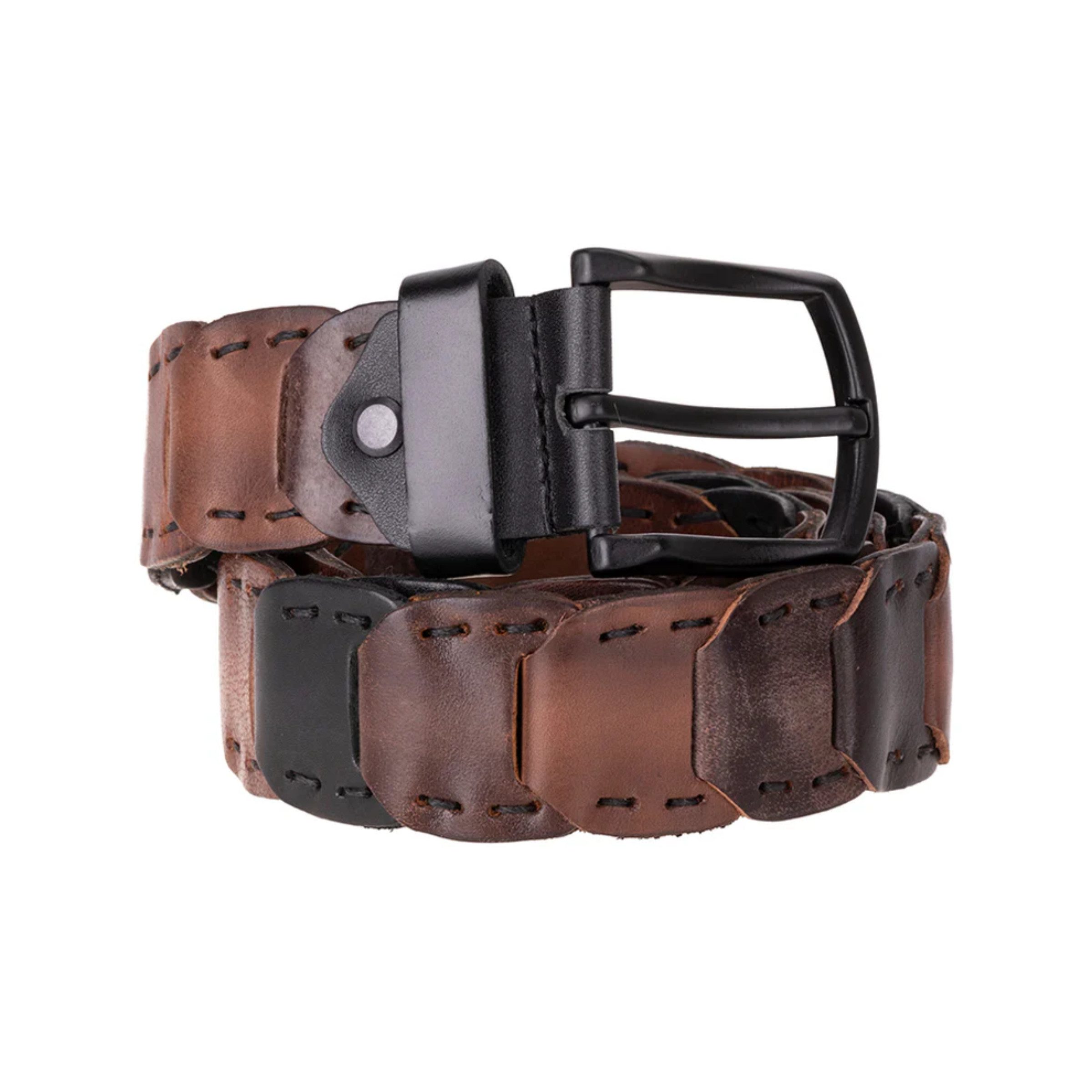 Renna Leather Flechtgürtel Echt Leder Gürtel