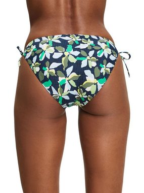 Esprit Bikini-Hose Bikinihose zum seitlichen Binden mit Print