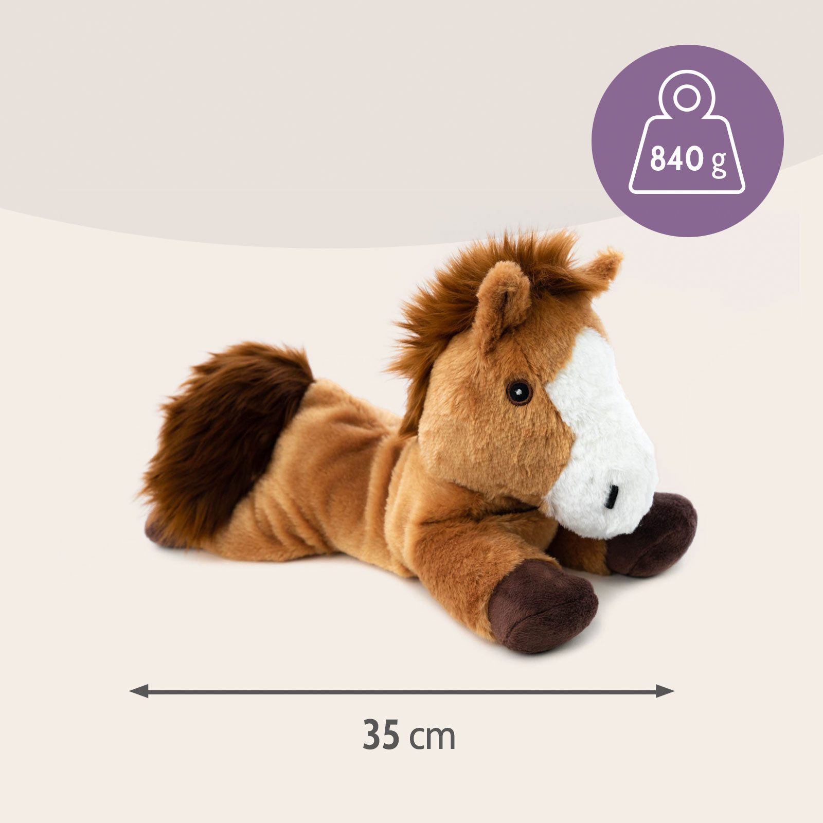 Habibi Plush Wärmekissen Habibi Plush Wärmekissen Stofftier Pony braun