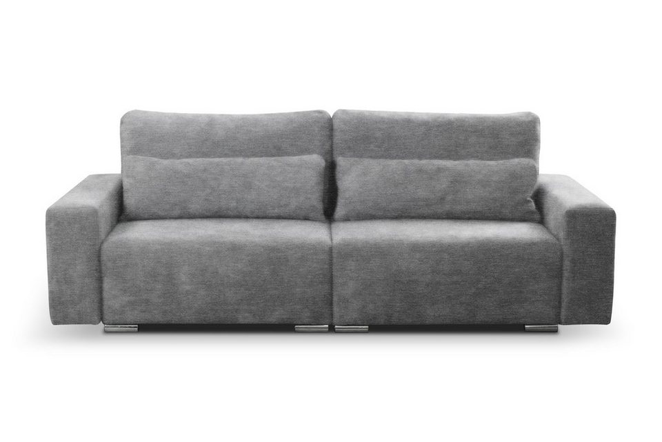 Stylefy 3-Sitzer Afina, Sofa, 2-Sitzer, inklusive Kissen, frei im Raum  stellbar, Modern Design, mit Bettfunktion, Modern