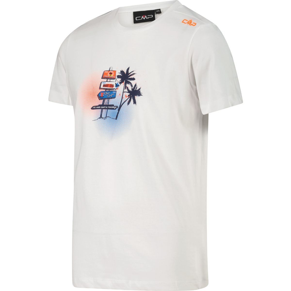 CMP Funktionsshirt KID T-shirt Bequemes Baumwoll-T-Shirt mit sommerlichen Details, ideal für