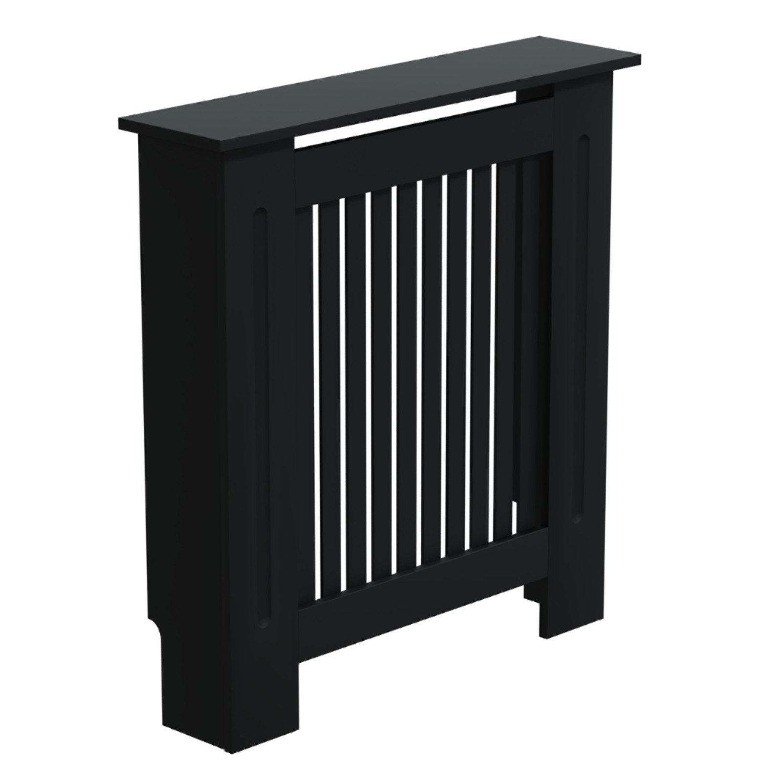 HAGO Heizungsverkleidung Heizungsabdeckung Holz 78x19x82cm Schwarz Landhaus günstig online kaufen