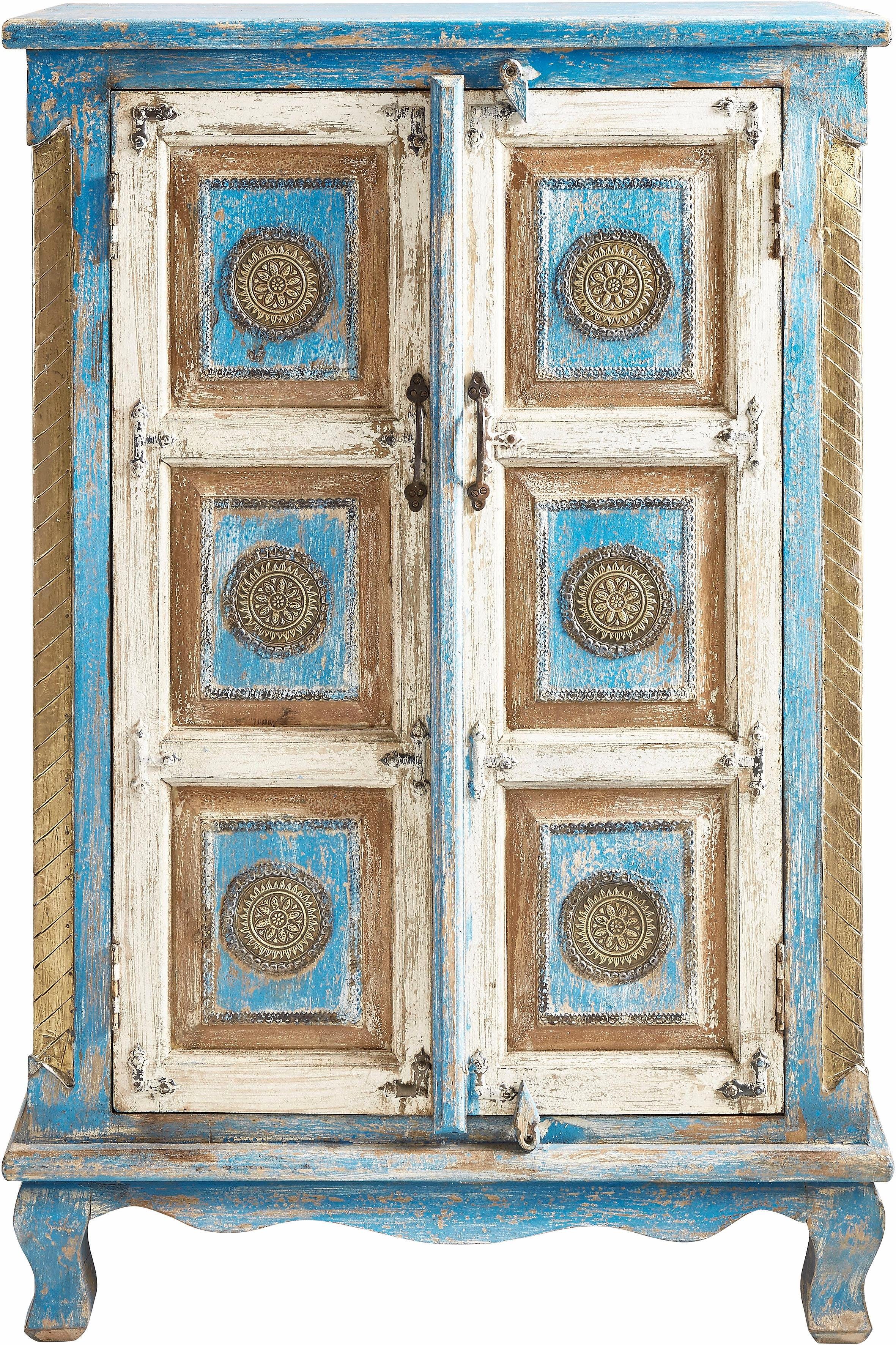 OTTO home Highboard, Stauraumschrank, Höhe 120 cm, mit aufwendiger Schnitzerei