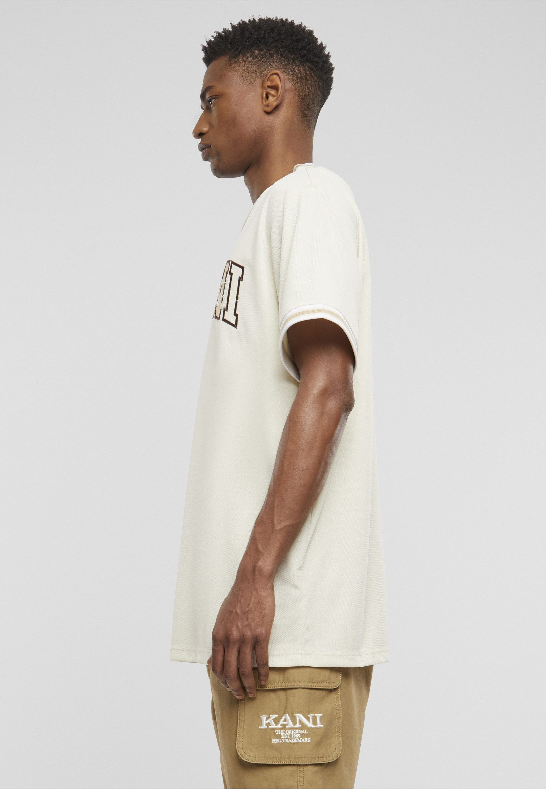 Karl Kani T-Shirt Karl Kani Herren KM242-007-1 Karl Kani Serif Originator Mesh Tee (1-tlg)