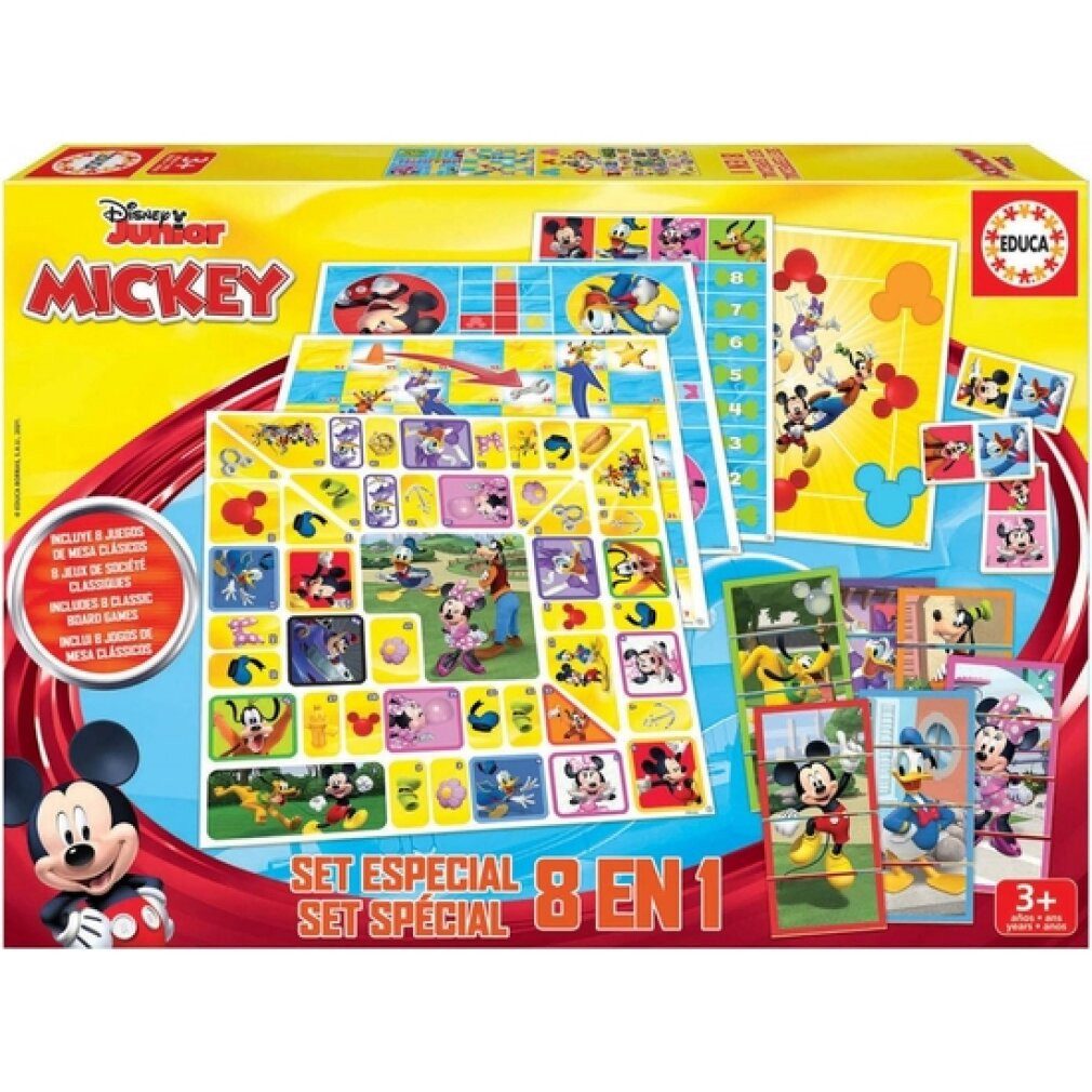 Educa Spiel Mickey und Freunde 8v1 Spielset