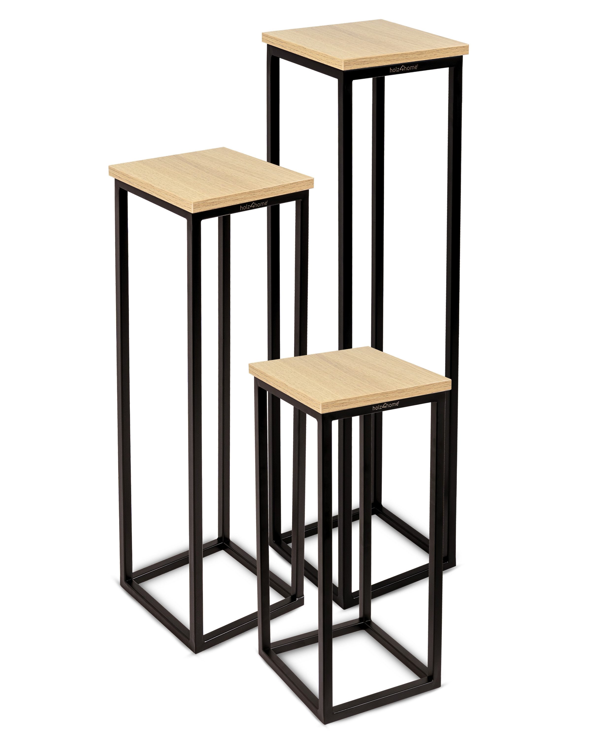 holz4home® Blumenständer Dekoständer MDF Sonoma Eiche günstig online kaufen